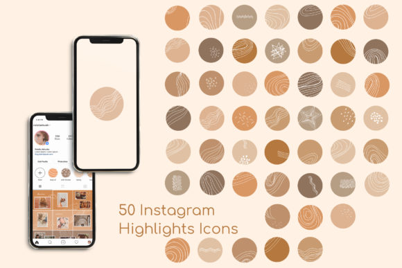 Abstract Instagram Story Highlight Icons