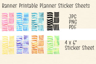 Banner Printable Planner Sticker Sheets for Crafts