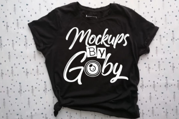 Christmas Black T-Shirt Mockups for Branding