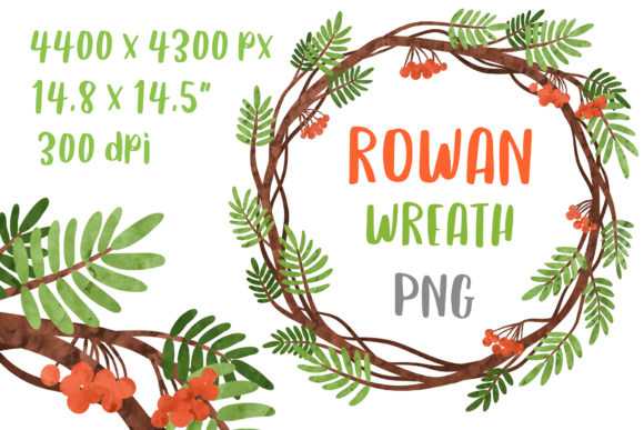 Forest Wedding Clipart Rowan Wreath & Crafts