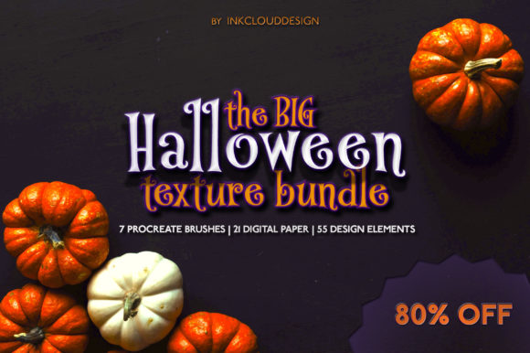 Halloween Texture Bundle Procreate Set
