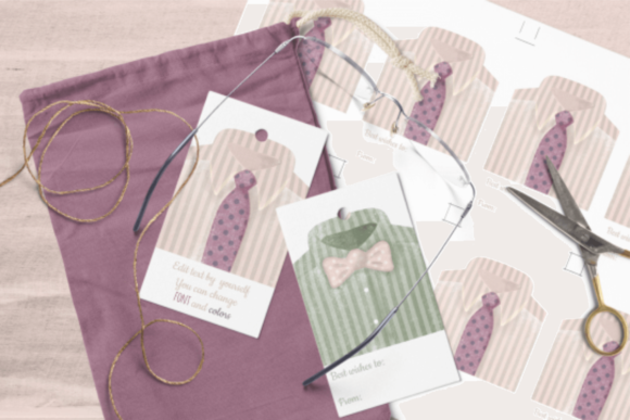 Hang Tags for Him Templates