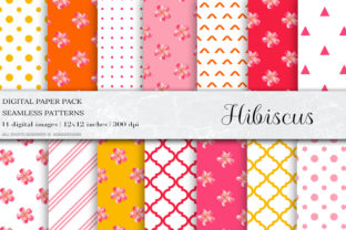 Hibiscus Digital Papers & Patterns