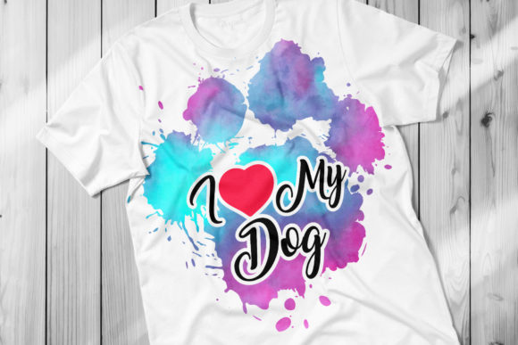 I Love My Dog PNG Clip Art for Crafts