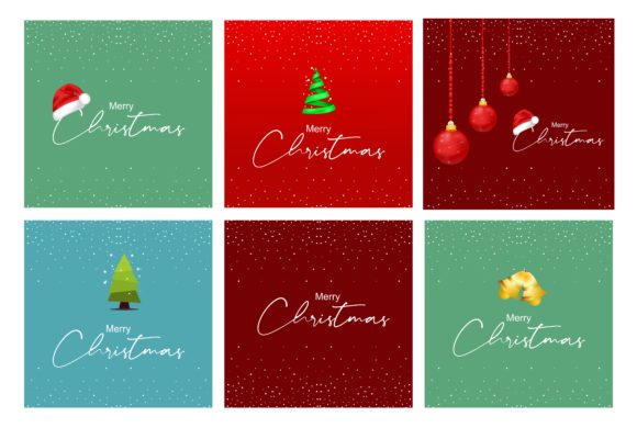 Merry Christmas Card Collection and Print Templates