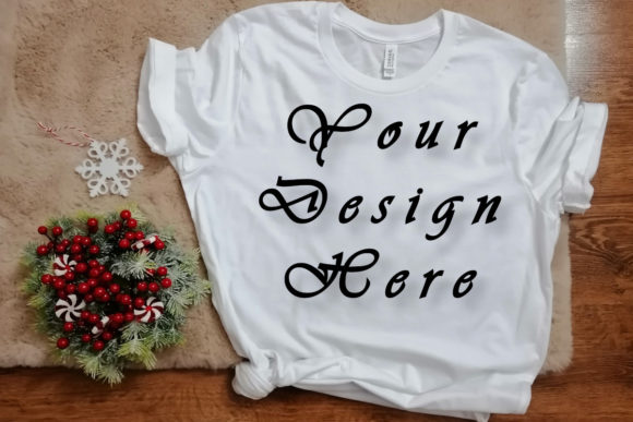 Mockups Christmas White T-shirt Picture for T-Shirts
