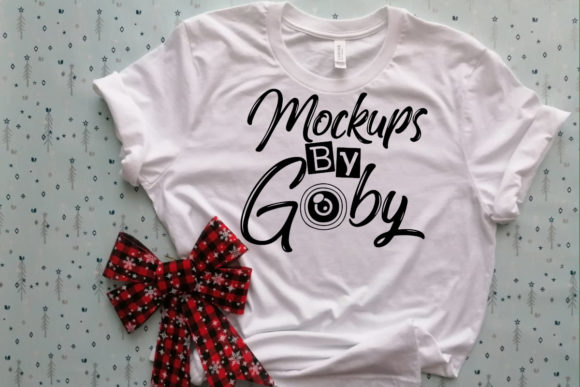 Mockups Xmas Bella Canvas White T-shirt for T-Shirts