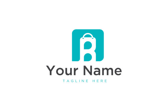 Modern B Shopping Logo Design