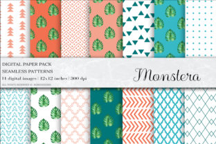 Monstera Digital Papers, Patterns for Creative Publishing