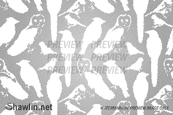 Wild Birds Mosaic Effect Patterns